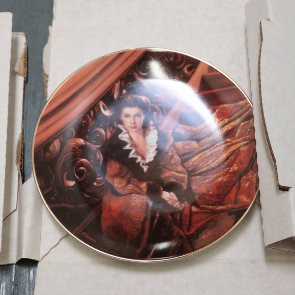 Waiting for Rhett Gone with the Wind Plate - Picture 5 of 8